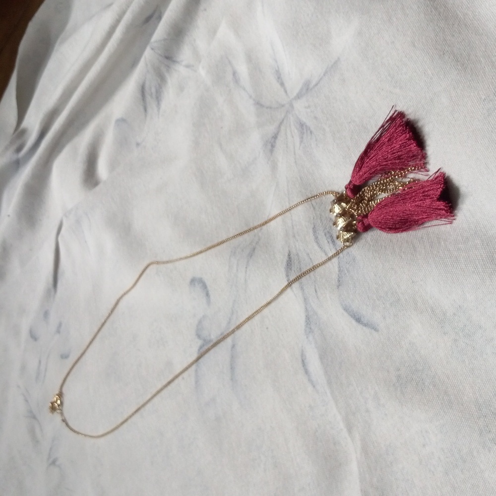 NWOT Tassel necklace